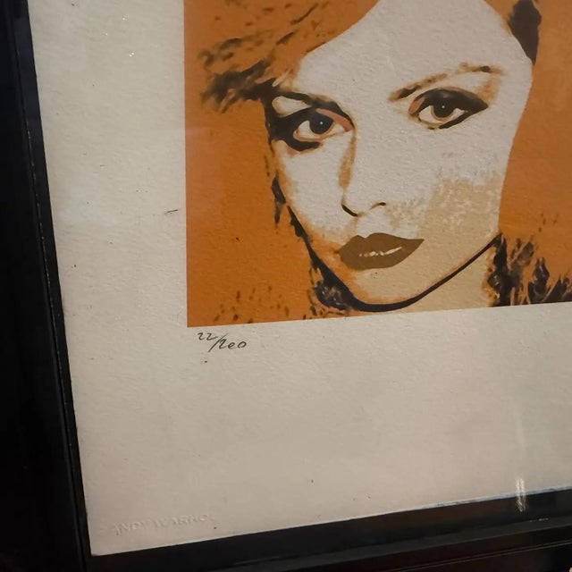 2010s 21st Century Andy Warhol Pop Art Framed Debbie Harry 22/200 Lithography For Sale - Image 5 of 10