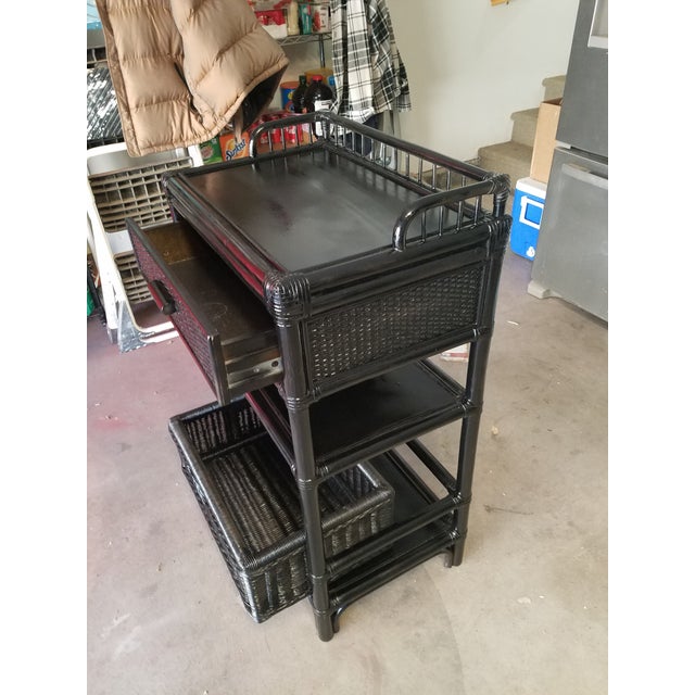 Vintage Rattan Bathroom Chairish