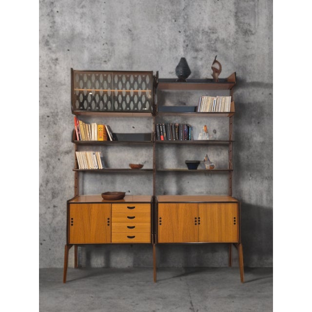 Mid-Century Modern Mid-Century Scandinavian Ergo De Luxe Freestanding Shelving Unit in Teak from Blindheim, 1960s For Sale - Image 3 of 13