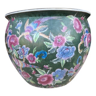 1970s Chinese Porcelain Jardiniere Planter For Sale