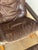 1970s 1970s Lounge Chair & Ottoman Leather Norwegian Mid Century Modern For Sale - Image 5 of 9