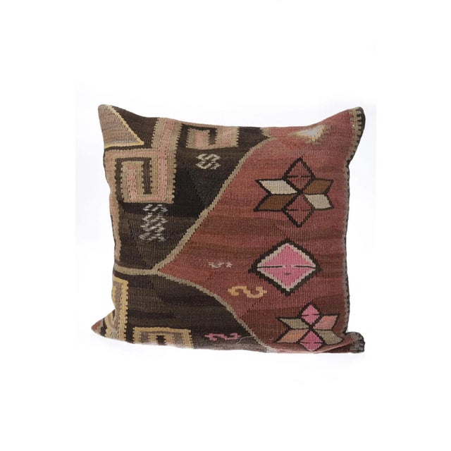 Decorative Kilim Pillow Cover For Sale - Image 4 of 4