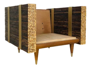 Baker McGuire Organic Modern Bamboo Haybine Lounge Chair