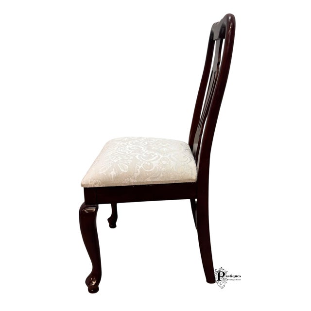 Brown Vintage Chippendale Style Mahogany Dining Chairs - Set of 6 For Sale - Image 8 of 11