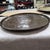 Metal 1900s Antique Indian Brass Tray Large 19 Inch Engraved Benares Coffee Table Charger For Sale - Image 7 of 12