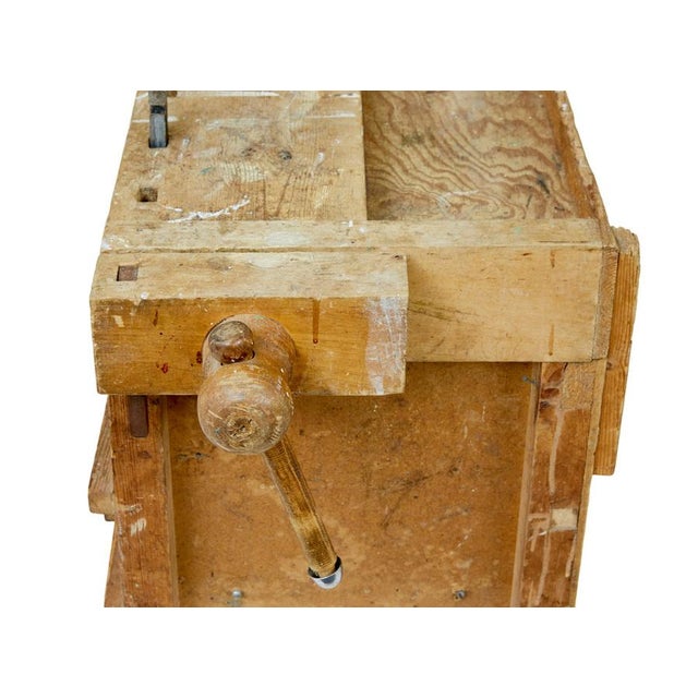 1900 - 1909 Antique Pine Workbench, 1900 For Sale - Image 5 of 11