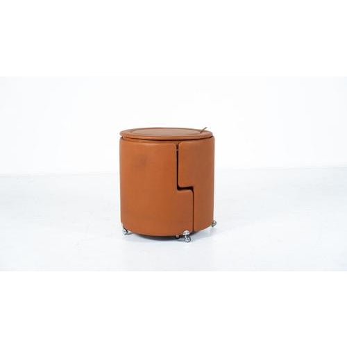 1960s Dilly Daily Vanity in Brown Leather attributed to Luigi Massoni for Poltrona Frau, 1968 For Sale - Image 5 of 18