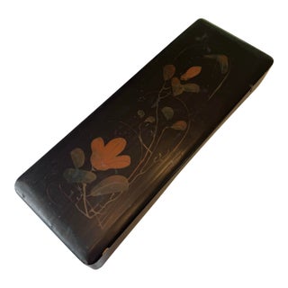 Antique Japanese Lacquerware Glove Box For Sale
