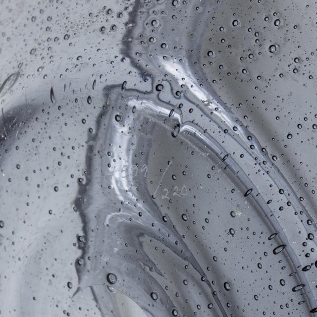 Vintage Glass Bowl by Erik Höglund, 1960s For Sale - Image 6 of 7