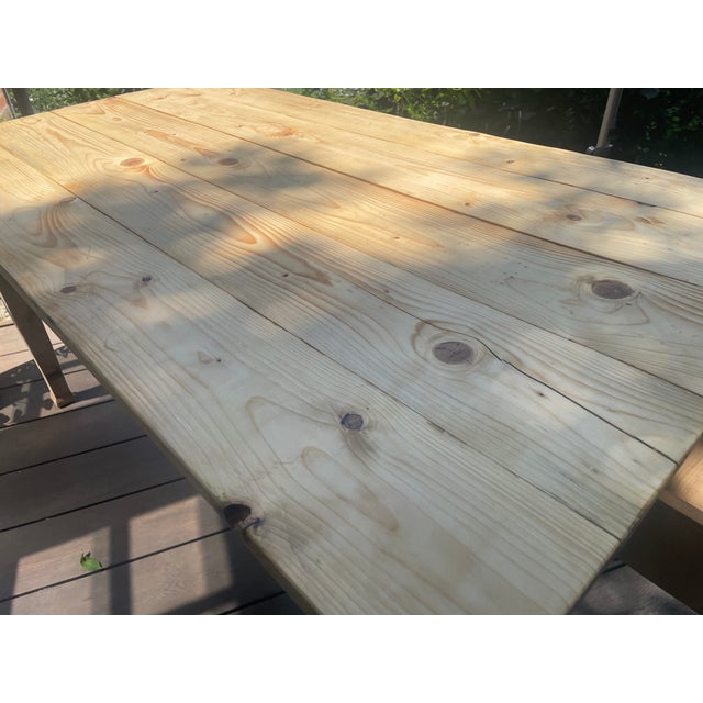 Antique Table in Fir, 1890s For Sale - Image 14 of 18