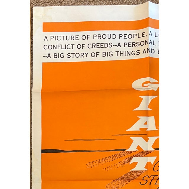 1960s "Giant' Movie Poster 1963 and 1st Edition Book 1952 by Edna Ferber- Free Shipping For Sale - Image 5 of 18