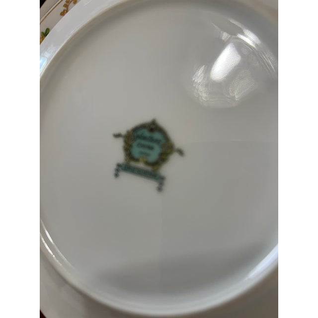 1970s Noritake Dresdena Floral Plates and Bowls- Set of 10 For Sale - Image 4 of 10
