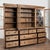 Large English bookcase, crafted in oak and bleached to create a lighter, fresher appearance. Variations of lighter and...