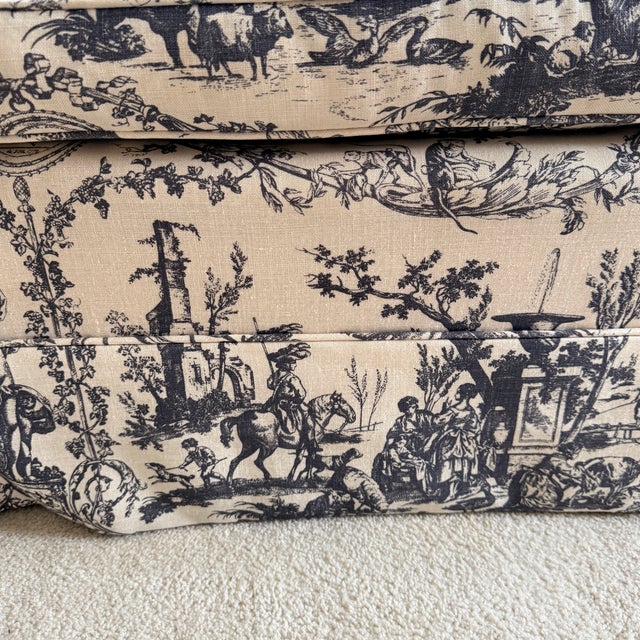 Toile Loveseat For Sale In Washington DC - Image 6 of 8