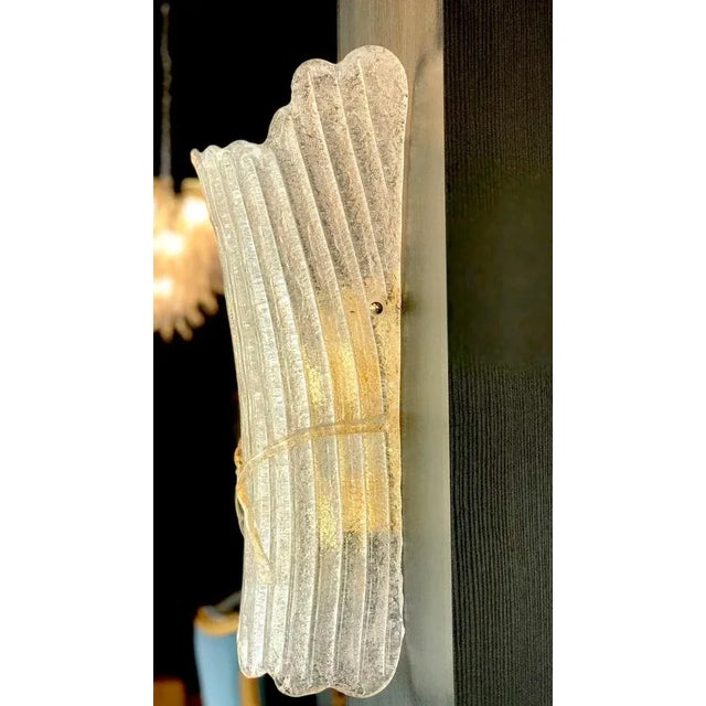 Italian Murano Glass Wall Sconces from Barovier & Toso, 1970s, Set of 2 For Sale - Image 12 of 15