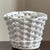 Just love this little mid-20th century basketweave ceramic cachepot from Italy. This time-honored clay weaving technique...