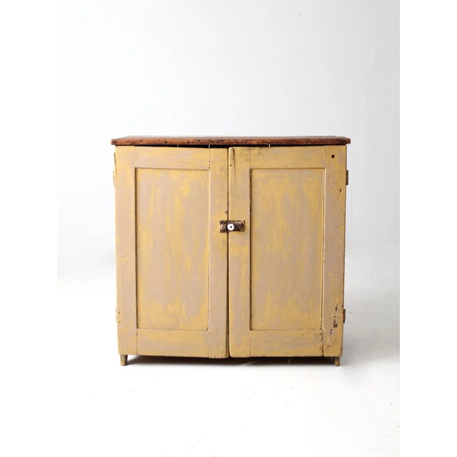 Antique Primitive Cabinet Cupboard For Sale - Image 13 of 13