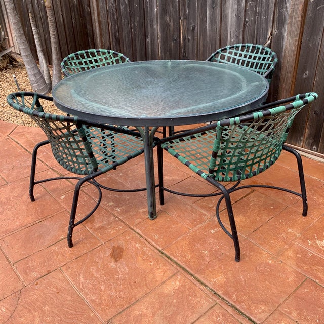 Brown Jordan Kantan MidCentury Modern Patio Dining Set Table/4