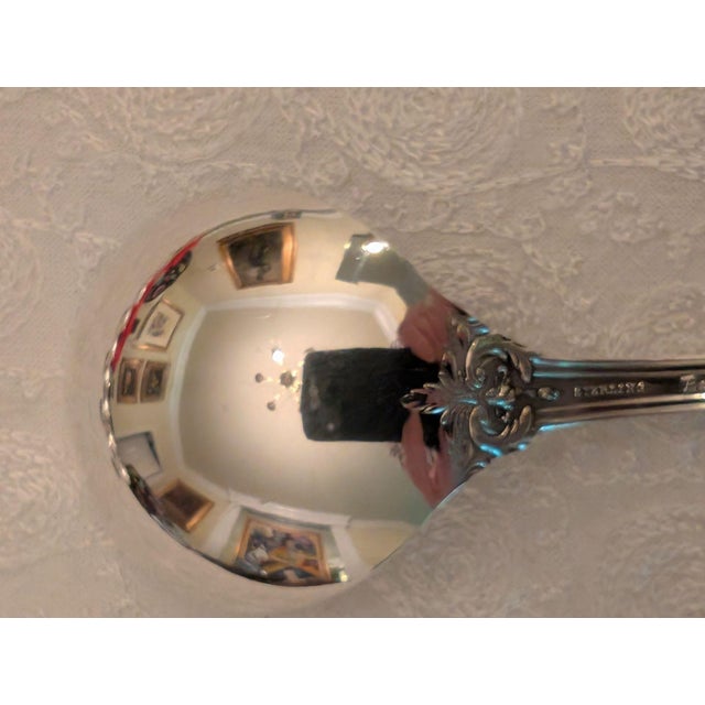 Metal Late 20th Century Reed & Barton "Burgundy" Sterling Silver Cream Soup Spoons, Lot of 8 For Sale - Image 7 of 12