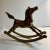 Rustic 1980s Vintage Brass Rocking Horse For Sale - Image 3 of 7