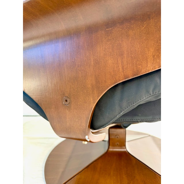 1970's Westnofa Norwegian Modern Reclining Lounge Chair and Ottoman For Sale - Image 16 of 18