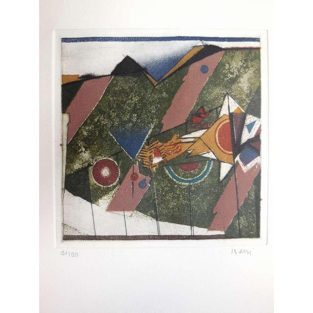 etching & aquatint (hand-signed in English and numbered in pencil. Ed 99) Paper size: 15X11 inches Image size: 6X6 inches...