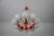 Mid-Century Modern Red Kaiser 10-Arm Chandelier from Kaiser Idell / Kaiser Leuchten, Germany, 1960s For Sale - Image 10 of 14