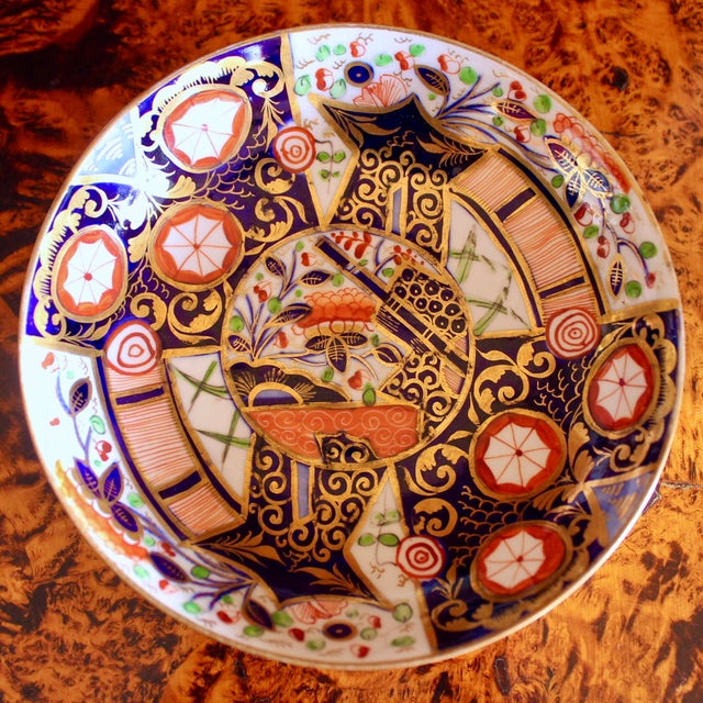 Derby Early 19th Century Gilt Imari Cup and Saucer For Sale - Image 9 of 13