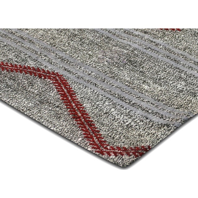 Traditional 1960s Turkish Rag Kilim For Sale - Image 3 of 5