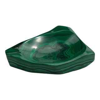Vintage Mid-Century Malachite Ashtray For Sale
