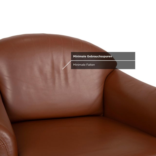Brown Club Chair in Leather from Walter Knoll For Sale - Image 8 of 14