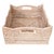 2020s Artifacts Rattan Scallop Collection Shelf Basket in White Wash - 14" For Sale - Image 5 of 9