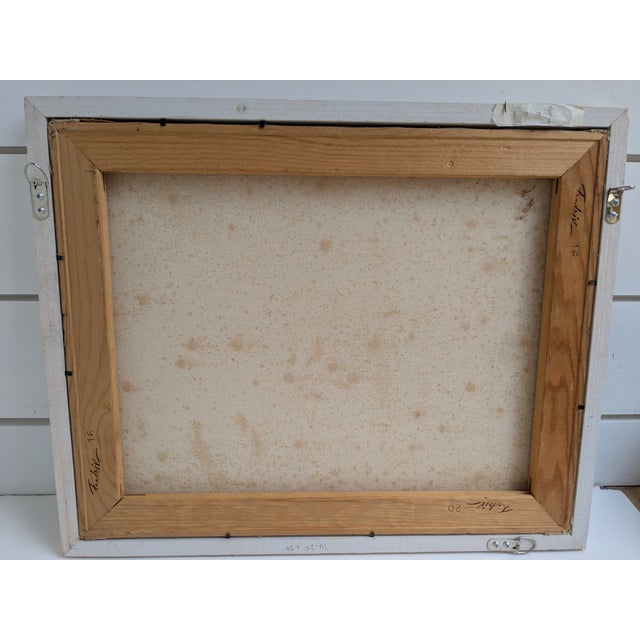 Pam Moffit Folk Art Wedding Painting – Naive Style Acrylic on Canvas 17.5” X 21.5” For Sale - Image 12 of 12