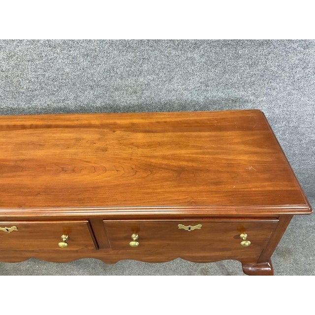 1970s Henkel Harris Solid Wild Black Cherry Sideboard - Virginia Galleries For Sale - Image 11 of 13