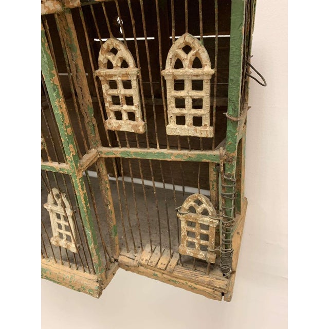 Antique Architectural Bird Cage For Sale - Image 12 of 17