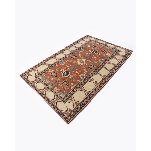 Red Antique Rug 4ft 8in X 7'ft 4in For Sale - Image 8 of 17