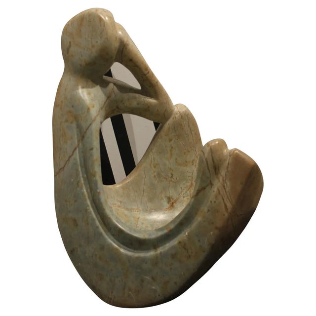 Contemporary "Thinking Figure of a Woman" Contemporary Marble Sculpture For Sale - Image 3 of 5