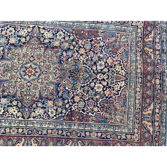 Antique Kirman Rug, 1890s For Sale - Image 3 of 17