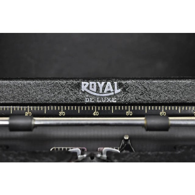 Vintage Royal De Luxe Deluxe Touch Control Manual Typewriter With Carrying Case For Sale In Philadelphia - Image 6 of 15
