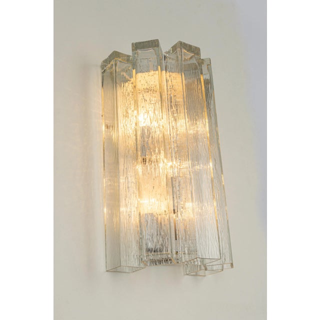 Large Brass and Murano Glass Wall Sconces from Doria, Germany, 1960s, Set of 2 For Sale - Image 9 of 12
