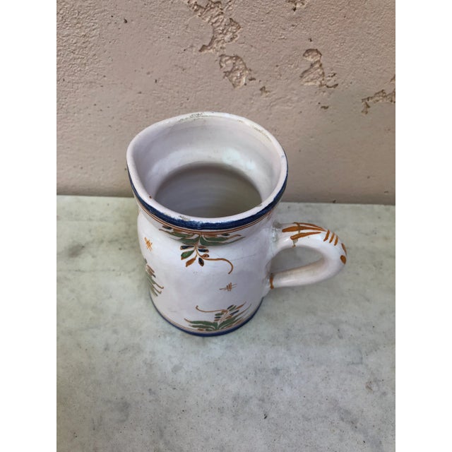 C.1920 French Faience Rustic Pitcher For Sale In Austin - Image 6 of 10