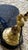 Traditional Antique Brass and Marble Pate De Verre Table Lamp, France, 1920s For Sale - Image 3 of 11