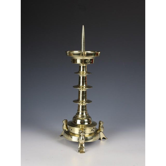 18th Century Brass Ecclesiastical Pricket Candlestick, Circa 1750–1800 A beautifully crafted late eighteenth-century brass...