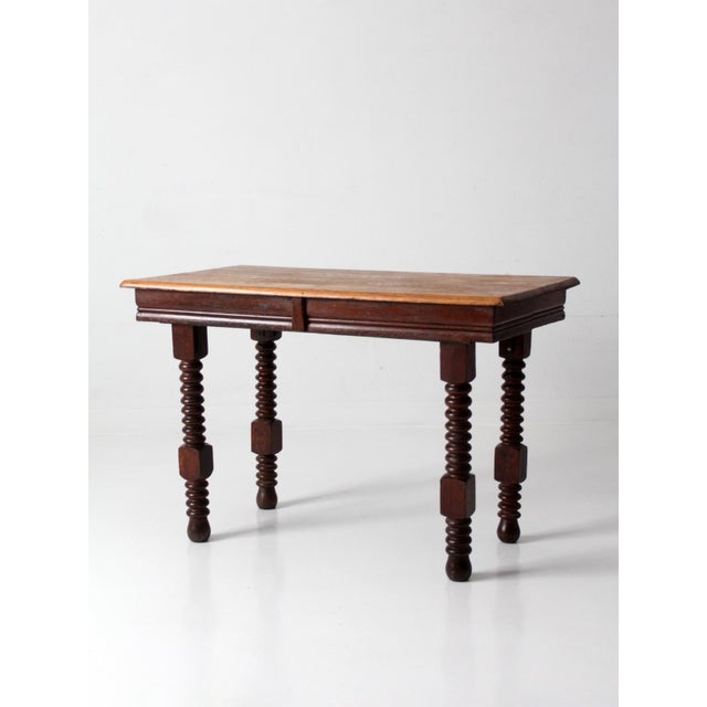 Antique Jacobean Revival Barley Twist Table For Sale - Image 12 of 16
