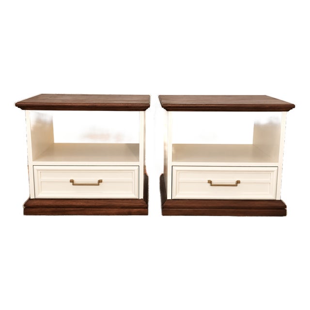 Pair of Vintage 1969 Drexel Advent Nightstands For Sale