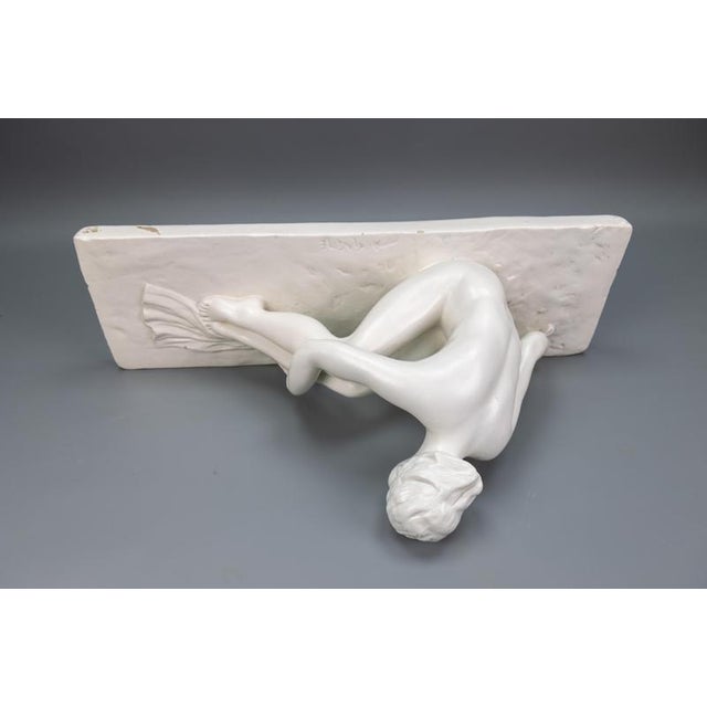 Mid-Century White Ceramic Figurative Sculpture, ca. 1950s For Sale - Image 12 of 18