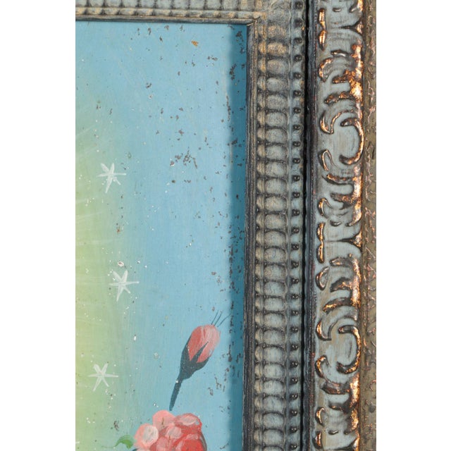 Our Lady of the Dove, Oil on Tin, 19th Century For Sale - Image 11 of 15