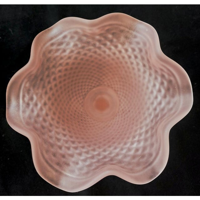 Antique Vase in Glass Compote with Diamond Point from Ivima, 1970 For Sale - Image 13 of 17