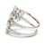 Early 21st Century 1.75ctw Diamond Cluster Wrap Ring, 18k White Gold, Ring Size 6.5 For Sale - Image 5 of 6