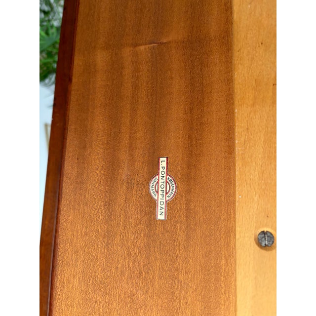 Mid-Century Modern Large Wooden Coffee Table with Shelf by Ludvig Pontoppidan, Denmark, 1960s For Sale - Image 3 of 17